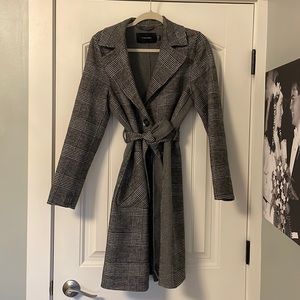 Tahari Belted Wool Blend Jacket